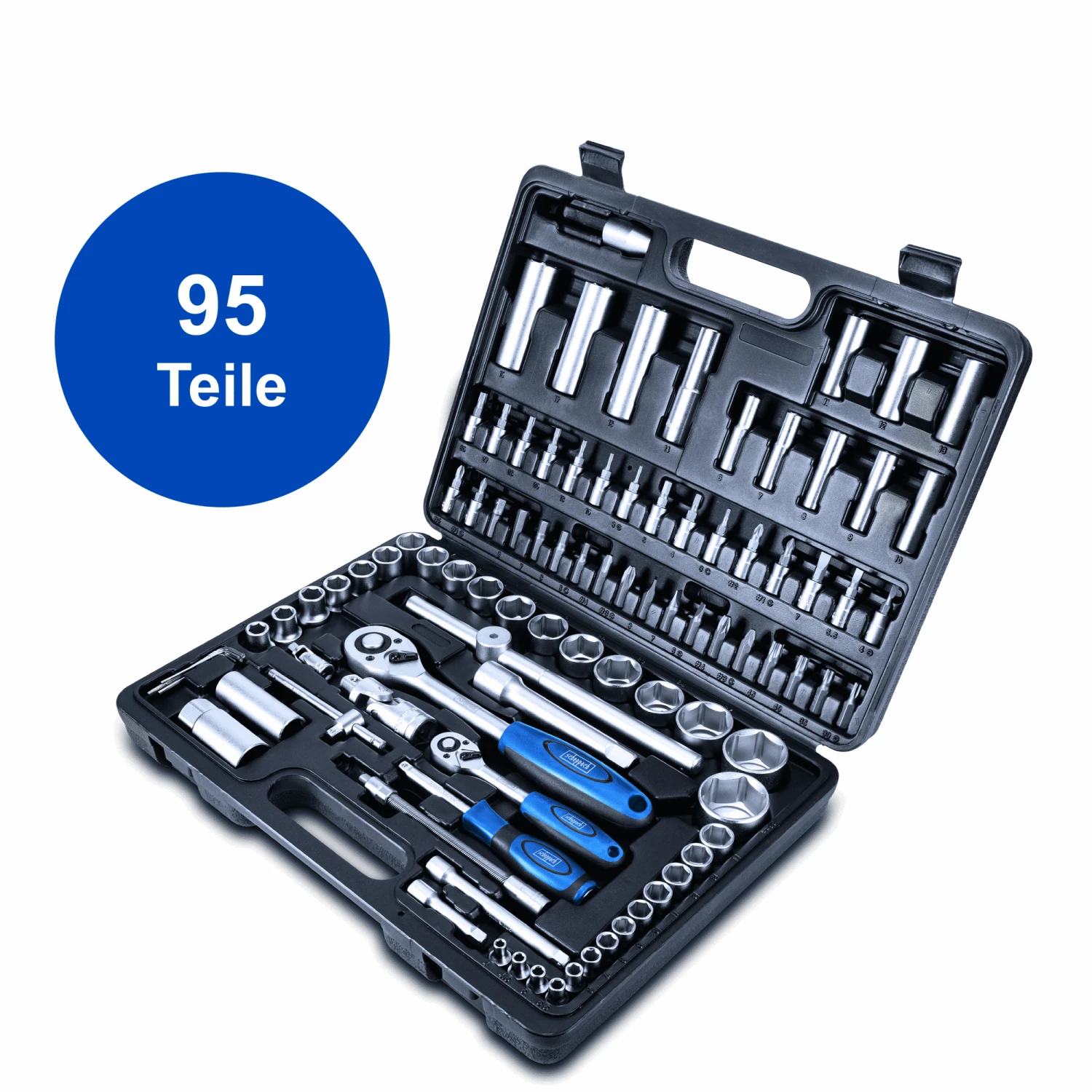 Scheppach Werkzeugkoffer 'TB94' Mit Steckschlüsselsatz 95-teilig 8 Scheppach Werkzeugkoffer 'TB94' Mit Steckschlüsselsatz 95-teilig – Bild 8