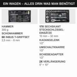 Scheppach Werkstattwagen 'WWT1200' 71-teilig 7 Scheppach Werkstattwagen 'WWT1200' 71-teilig -Sheppach Store 1451612 03