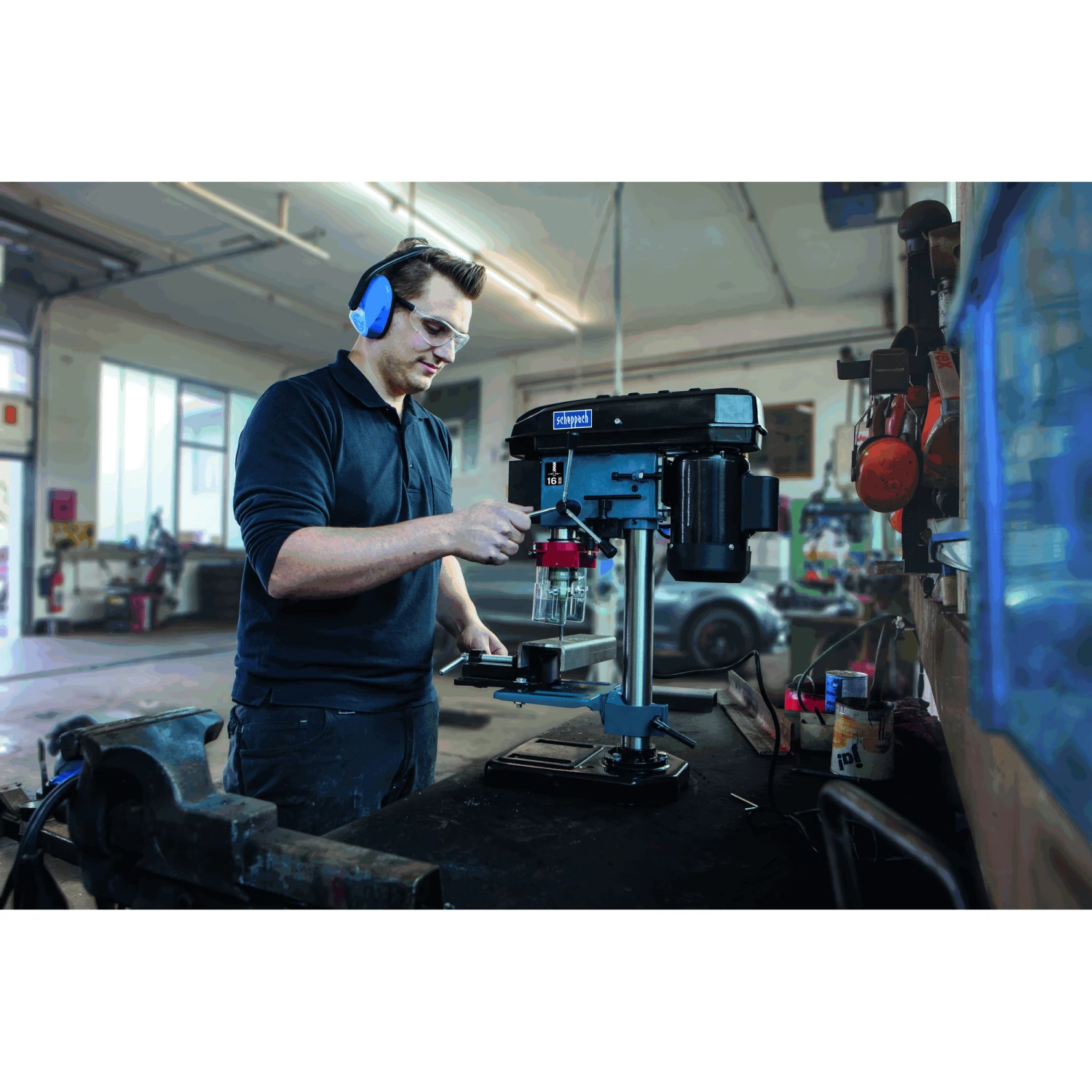 Scheppach Tischbohrmaschine 'DP16VLS' 500 W 2 Scheppach Tischbohrmaschine 'DP16VLS' 500 W – Bild 2