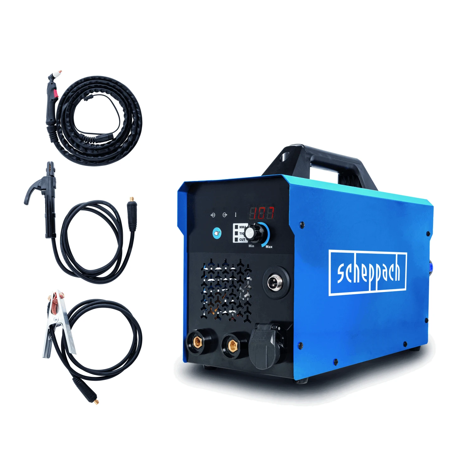 Scheppach Schweißgerät 'WSE4000-Cut' Inkl. 2 Schweißdüsen 1 Scheppach Schweißgerät 'WSE4000-Cut' Inkl. 2 Schweißdüsen