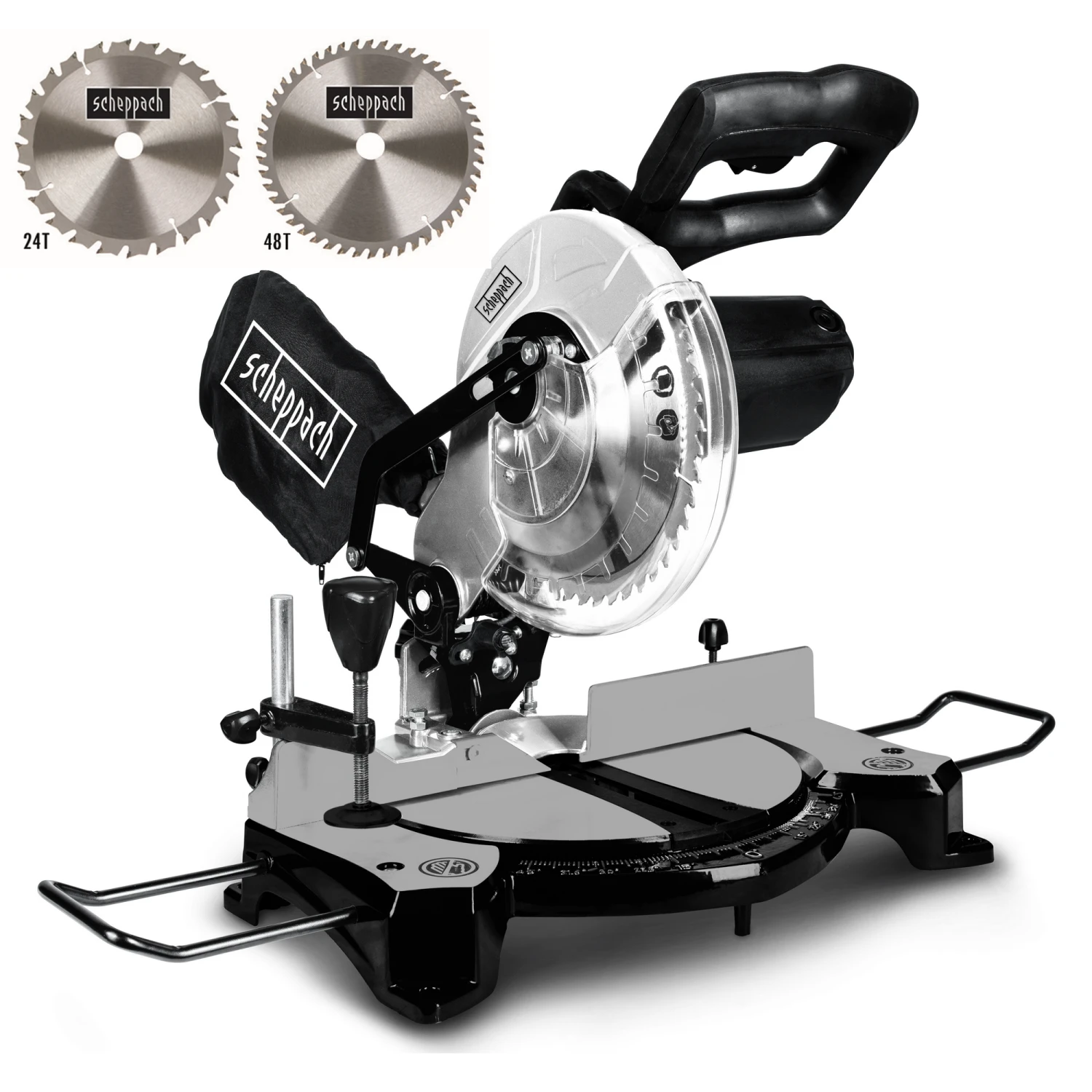 Scheppach Kapp- Und Gehrungssäge 'MT 210 Black Edition' 1500 W, Mit 2 Sägeblättern 1 Scheppach Kapp- Und Gehrungssäge 'MT 210 Black Edition' 1500 W, Mit 2 Sägeblättern