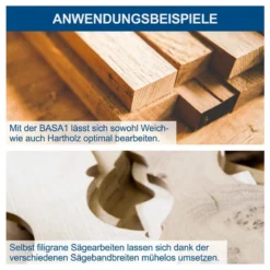 Scheppach Profi Bandsäge BASA1 + Sägeband Bis Breite/Höhe 195/100mm Holz -Sheppach Store 1901501901 keyfact de10 sth 15032023 1