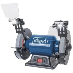 Scheppach Doppelschleifmaschine SM150L, 400 Watt, Grob- Und Feinschleifstein 150 Mm Ø