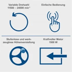 Scheppach Tischfräsmaschine HF50 Tischfräse Fräsmaschine Fräse 1500W 230V -Sheppach Store 4902105901 keyfact de3 sth 23052023