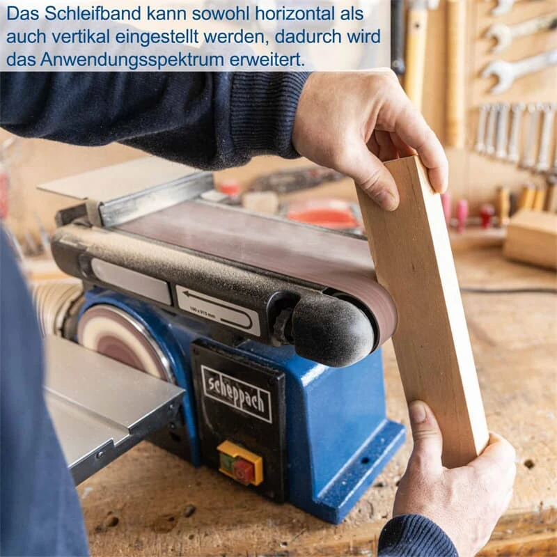 Scheppach Bandschleifer Tellerschleifer Schleifmaschine BTS800 150 Mm 370 W 8 Scheppach Bandschleifer Tellerschleifer Schleifmaschine BTS800 150 Mm 370 W – Bild 8