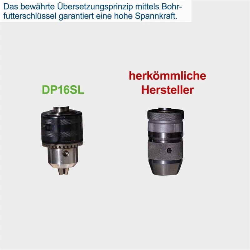 Scheppach Tischbohrmaschine DP16SL Mit Laser + 13mm Bohrfutter Und Schraubstock 6 Scheppach Tischbohrmaschine DP16SL Mit Laser + 13mm Bohrfutter Und Schraubstock – Bild 6