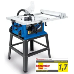 Scheppach Tischkreissäge HS105 Profi-Gerät 2000W Schnitthöhe 75mm Untergestell