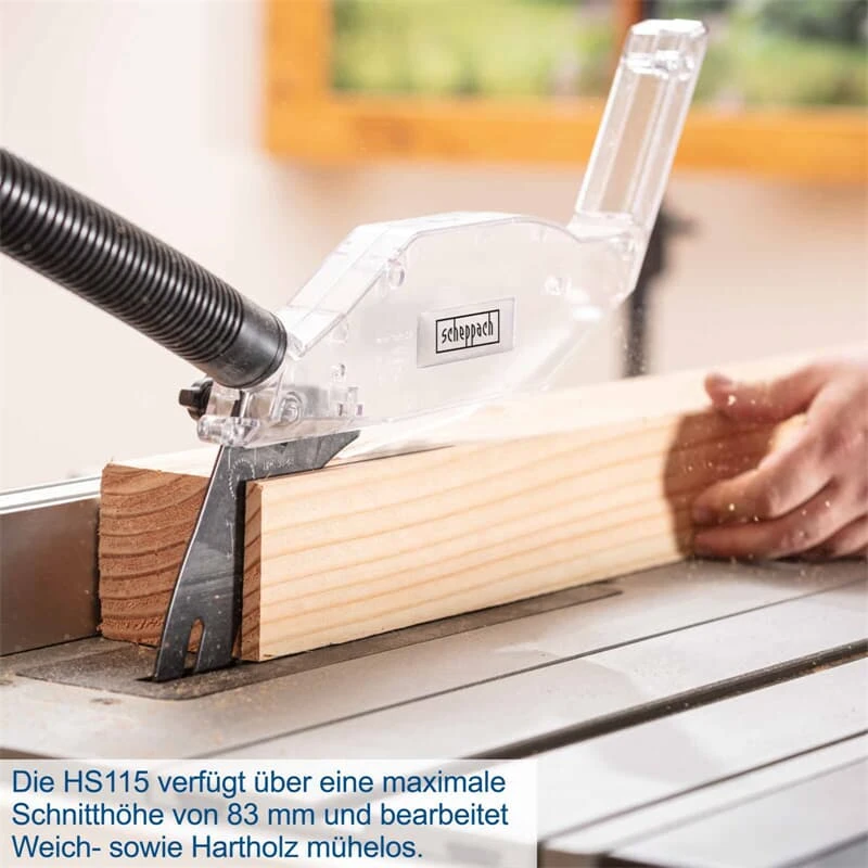 Scheppach Tischkreissäge HS115 2000W Mit Untergestell 2 Tischverbreiterungen 4 Scheppach Tischkreissäge HS115 2000W Mit Untergestell 2 Tischverbreiterungen – Bild 4