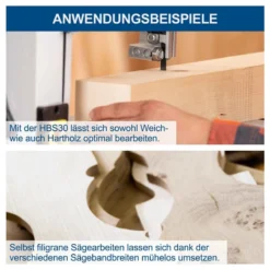Scheppach Bandsäge HBS30 Ausziehbarer Tisch Bis 520mm Inkl. 3 Sägeblätter Holz -Sheppach Store 5901501905 keyfact de8 sth 15032023