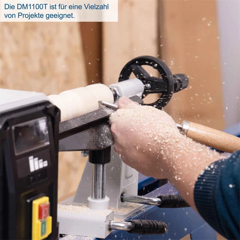 Scheppach DM1100T Drechselbank Drechselmaschine Drehbank 1000mm + Zubehör 5 Scheppach DM1100T Drechselbank Drechselmaschine Drehbank 1000mm + Zubehör – Bild 5