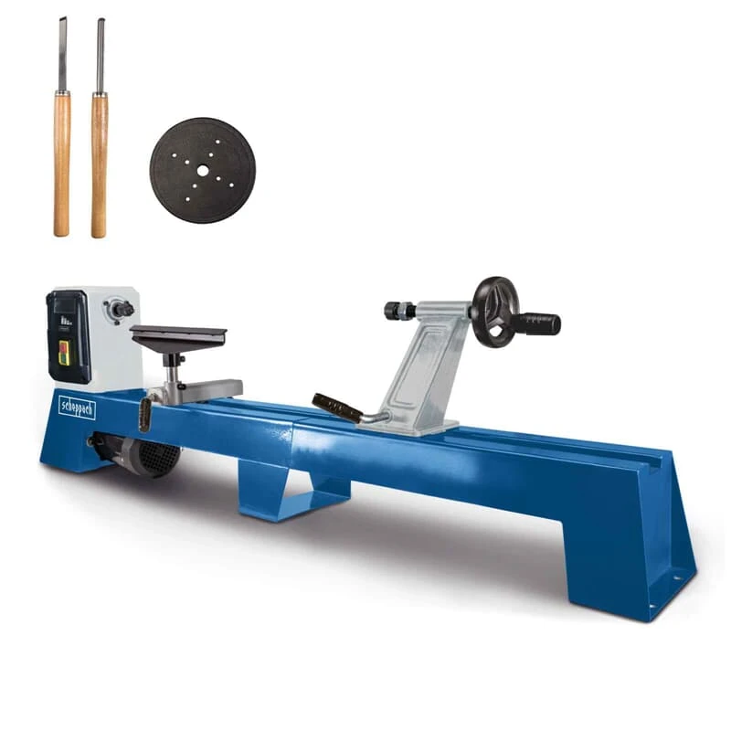 Scheppach DM1100T Drechselbank Drechselmaschine Drehbank 1000mm + Zubehör 1 Scheppach DM1100T Drechselbank Drechselmaschine Drehbank 1000mm + Zubehör