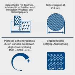 Scheppach Wand-Deckenschleifer DS200 Trockenbauschleifer 215mm Tellerschleifer -Sheppach Store 5903802901 keyfacts de5 sth 22062023