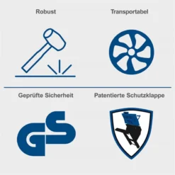 Scheppach Wippkreissäge HS720 Wippsäge Kreissäge Brennholzsäge 4500W 400V -Sheppach Store 5905109901 5905109902 keyfact de5 sth 23022023