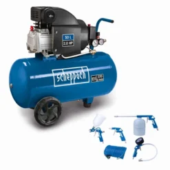Scheppach Druckluft Kompressor HC54 +5-tlg. Druckluft-Set 93 DB(A)