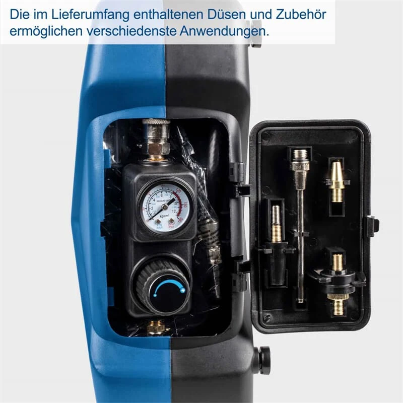 Scheppach Mini Kompressor 8bar Mobiler Druckluft Kompressor 1,2PS 230V Air Case 7 Scheppach Mini Kompressor 8bar Mobiler Druckluft Kompressor 1,2PS 230V Air Case – Bild 7