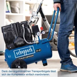 Scheppach Druckluft Doppelzylinder Kompressor Luftkompressor HC25Si SUPER SILENT -Sheppach Store 5906140901 keyfact de9 sth 17032023