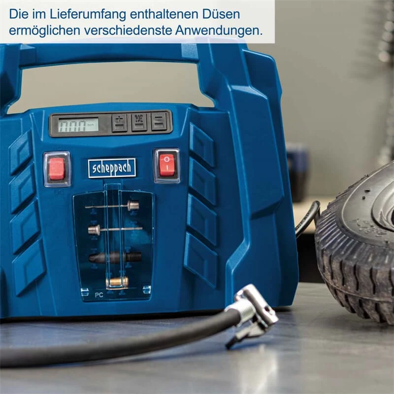 Scheppach Kompressor AirForce 5 Luftkompressor Druckluft Tragbar 1100W 8bar 8 Scheppach Kompressor AirForce 5 Luftkompressor Druckluft Tragbar 1100W 8bar – Bild 8