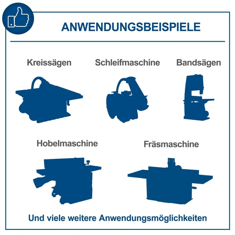 Scheppach Absauganlage DC500 75L Inkl. 4-teiliges Adapter-Set 5 Spänesäcke 2 Scheppach Absauganlage DC500 75L Inkl. 4-teiliges Adapter-Set 5 Spänesäcke – Bild 2