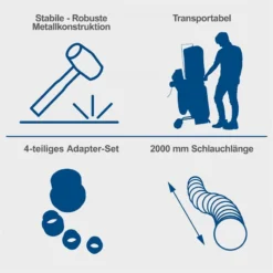 Scheppach Absauganlage DC500 75L 1150 M³/h Inkl. 4-tlg. Adapter-Set -Sheppach Store 5906307901 keyfact de4 sth 28042023 2