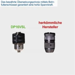 Scheppach Tischbohrmaschine DP16VLS + Laser 1,5-13mm Bohrfutter  + Schraubstock -Sheppach Store 5906810901 keyfact de6 sth 23052023