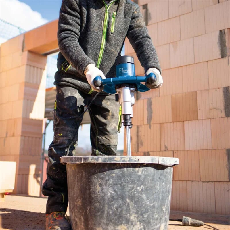 Scheppach Doppel Rührwerk 1800W Handrührwerk Mörtelrührer Betonmischer PM1800D 8 Scheppach Doppel Rührwerk 1800W Handrührwerk Mörtelrührer Betonmischer PM1800D – Bild 8