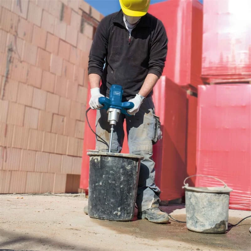Scheppach Handrührwerk 1600W Rührgerät 55cm Mörtelrührer PM1600 Ø14cm 9 Scheppach Handrührwerk 1600W Rührgerät 55cm Mörtelrührer PM1600 Ø14cm – Bild 9