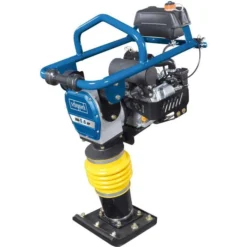 Scheppach Vibrationsstampfer VS1000, Benzin, 10 KN Verdichtungsdruck, 80 Kg, Inkl. Fahrwerk