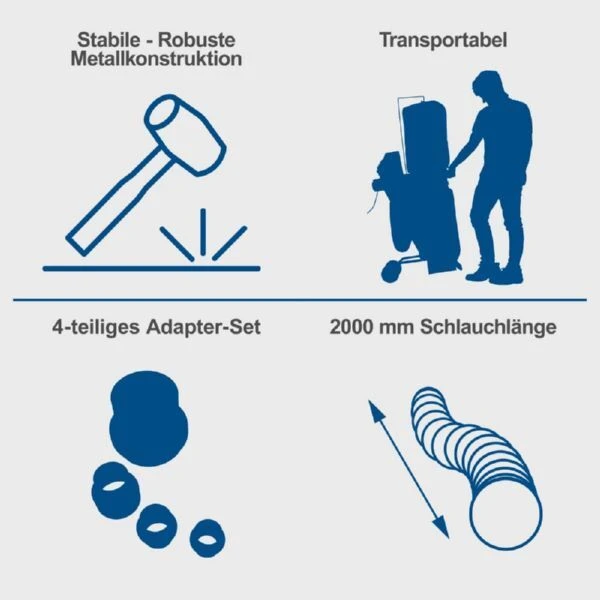 Scheppach Absauganlage 75 Liter DC500 8 Scheppach Absauganlage 75 Liter DC500 – Bild 8