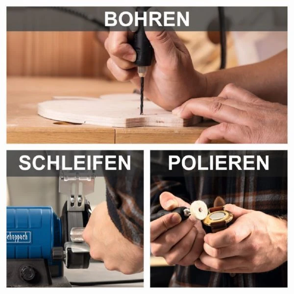 Scheppach Doppelschleifer HG35 Inklusive Flexibler Welle 10 Scheppach Doppelschleifer HG35 Inklusive Flexibler Welle – Bild 10