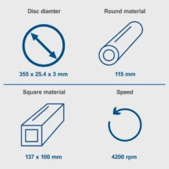 Scheppach Metall-Trennschneider 355 Mm MT150 2600 W Motor -Sheppach Store scheppach mt150 5903703901 13 720x600