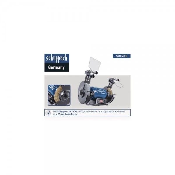 SCHEPPACH Doppelschleifer SM150LB Mit Bürste 6 SCHEPPACH Doppelschleifer SM150LB Mit Bürste – Bild 6