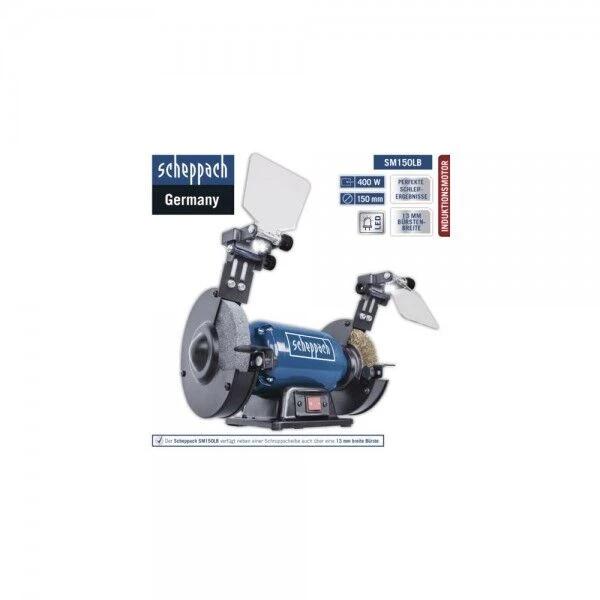 SCHEPPACH Doppelschleifer SM150LB Mit Bürste 7 SCHEPPACH Doppelschleifer SM150LB Mit Bürste – Bild 7